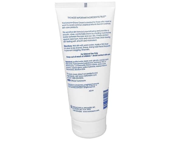 Vanicream Barberkrem, For sensitiv hud, 6 Oz A