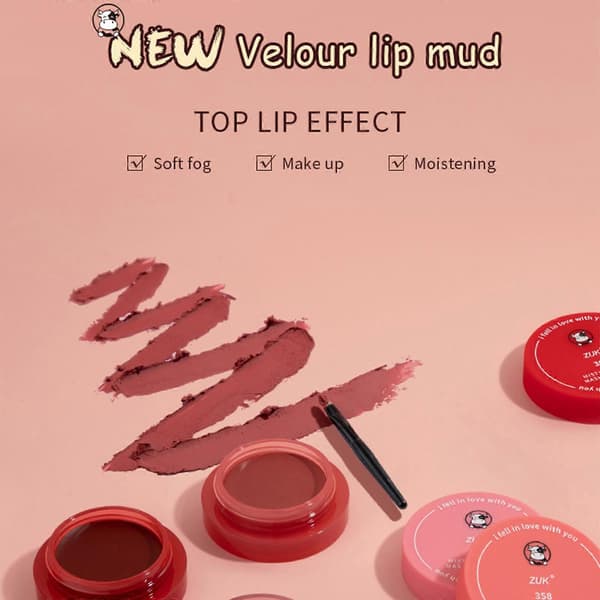 Leppestift Mousse Vanntett Leppeglans Langvarig Sexy Kvinner Leppefarge Leppeleire