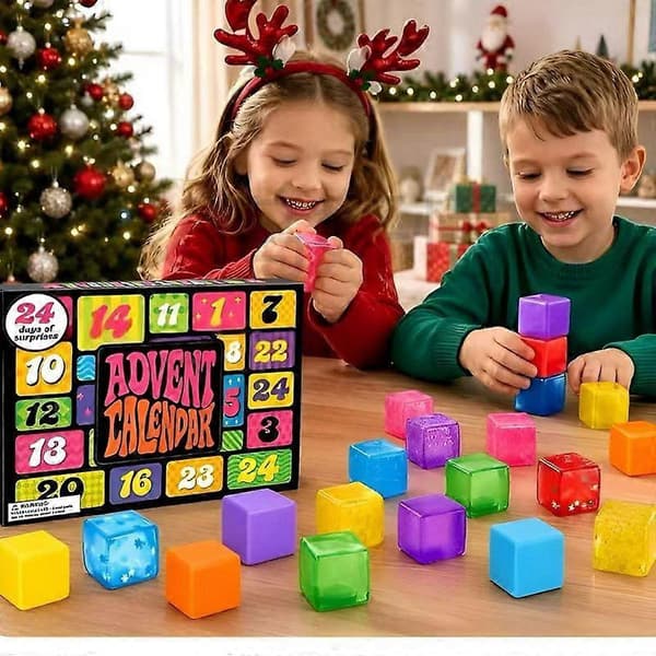 Julekalender, 24-dagers nedtelling med isbitformede fidget-leker