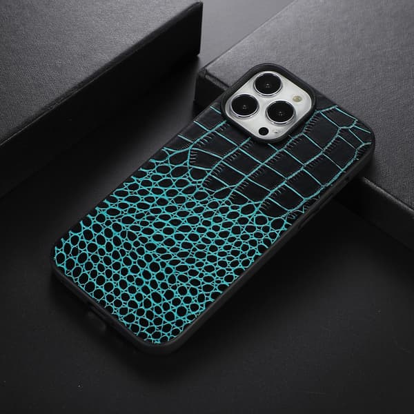 Krokodillskinnveske til iPhone 13 Pro