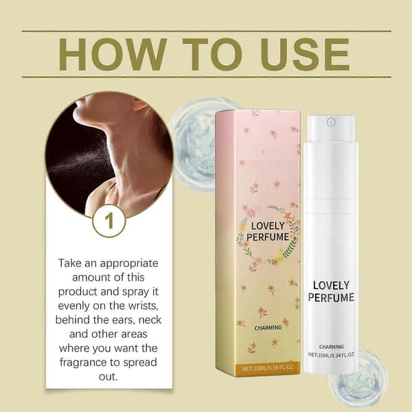 Blommig Parfym Presentförpackning, Tuberose Doft Resespray för Kvinnor, 3st 10ml