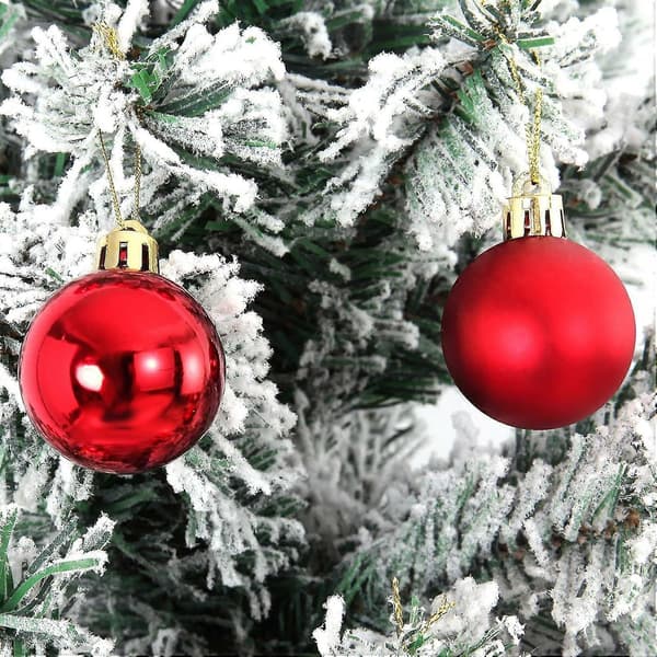 24 stk. juletrekuler til juletreet - Knusesikre julekuler