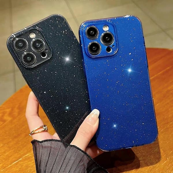 För iPhone 13 Jelly Glitter Enfärgat TPU-telefonfodral