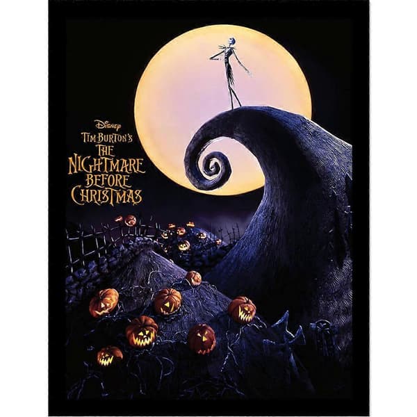 Nightmare Before Christmas kunstinnrammet plakat