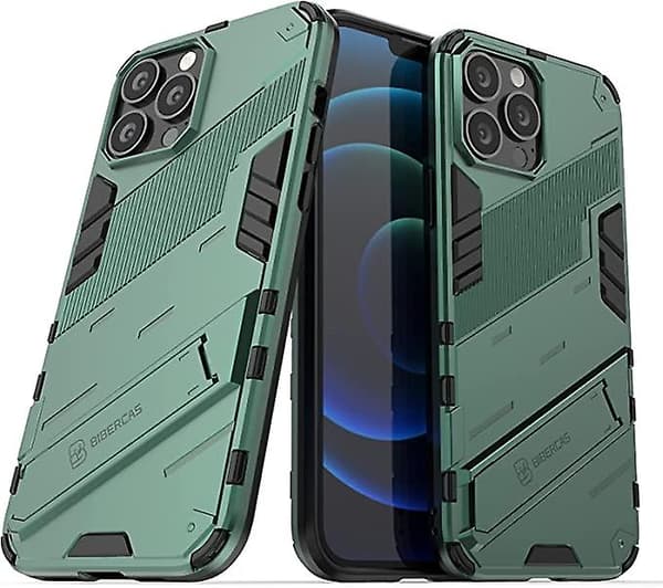 Deksler til iPhone 13 Pro Max, panserdeksel med stativ, militærgradert beskyttelse, støtbestandig støtfanger, mobildeksel til Apple iPhone 13 Pro Max (6.
