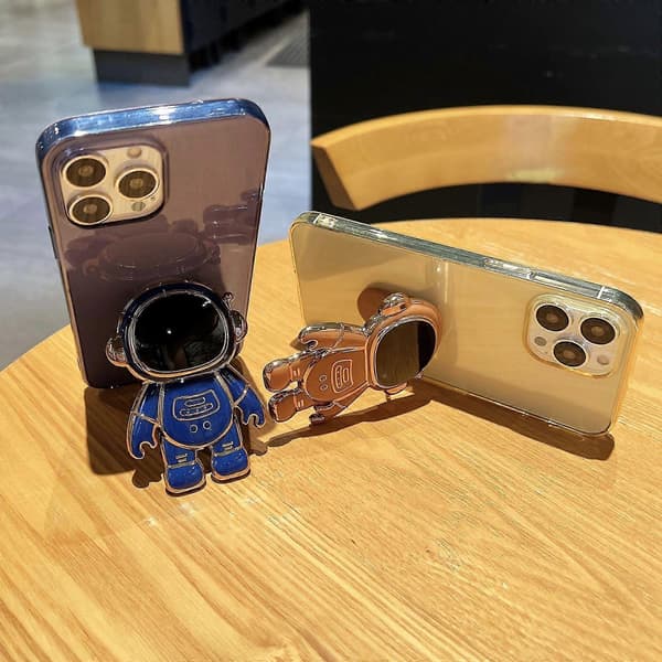 Belægning Astronaut Holder Etui Til iPhone 14 Pro