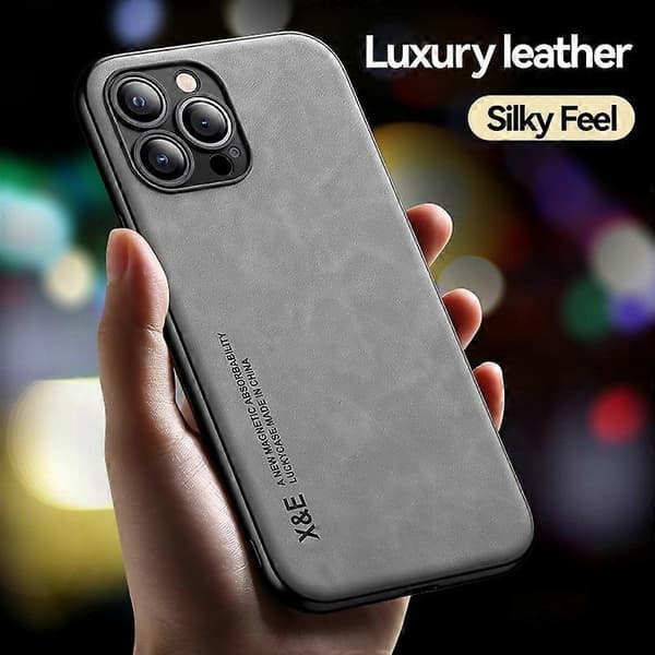 Til iPhone 13 mini Skin Feel Magnetisk Læder Bagside Telefoncover