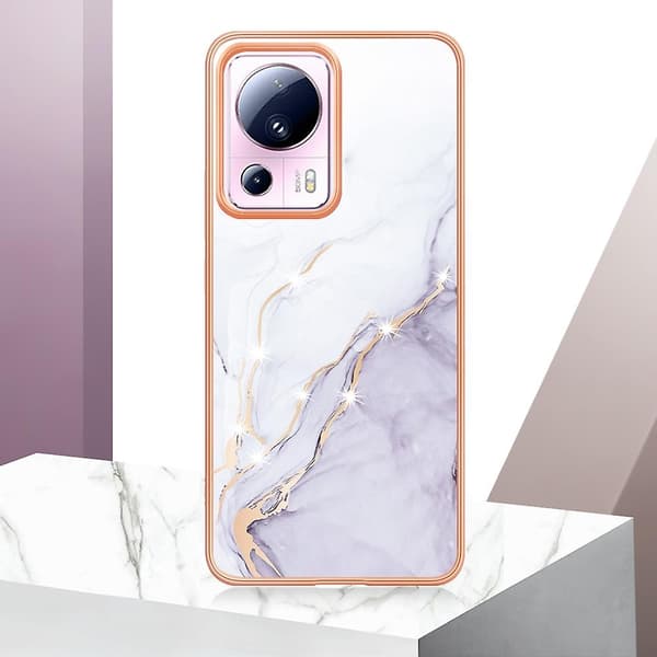 Marmorcover til Xiaomi 13 Lite 5G (Hvid 006)