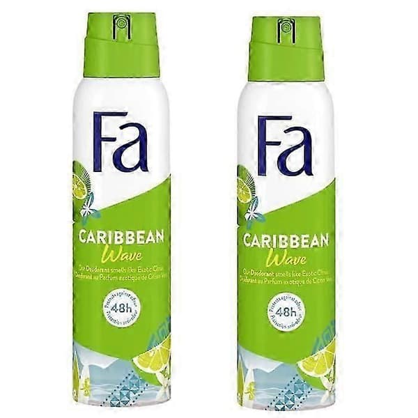 Fa Deodorant Spray Caribbean Lemons Pakke med 2 x 150 ml