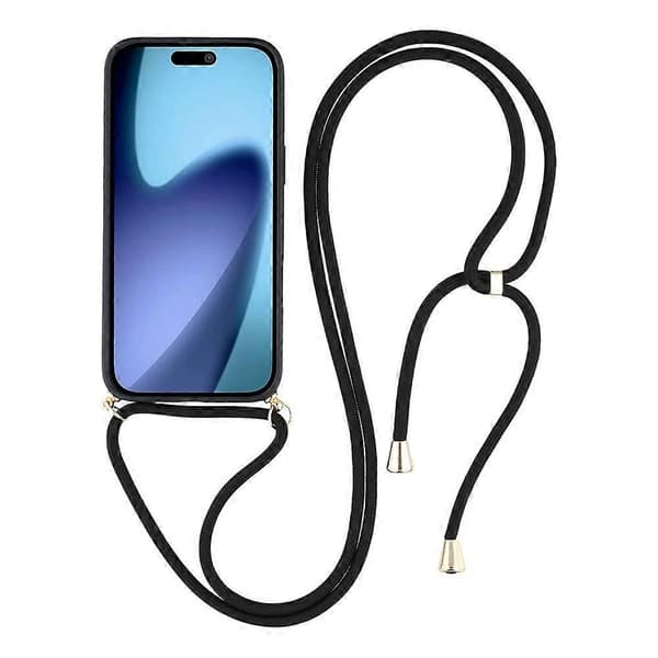 Compatible For iPhone 17 Air Case Biodegradable Wheat Straw + TPU Eco-Friendly Phone Cover With Lanyard