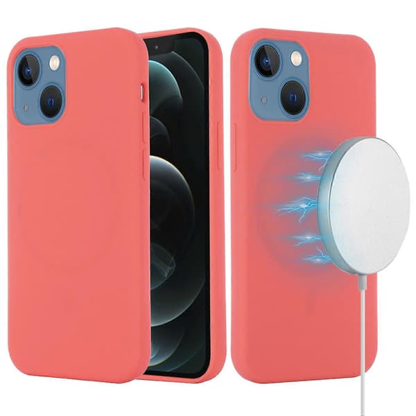 Til iPhone 13 Cover Kompatibel med MagSafe Flydende Silikone Telefoncover