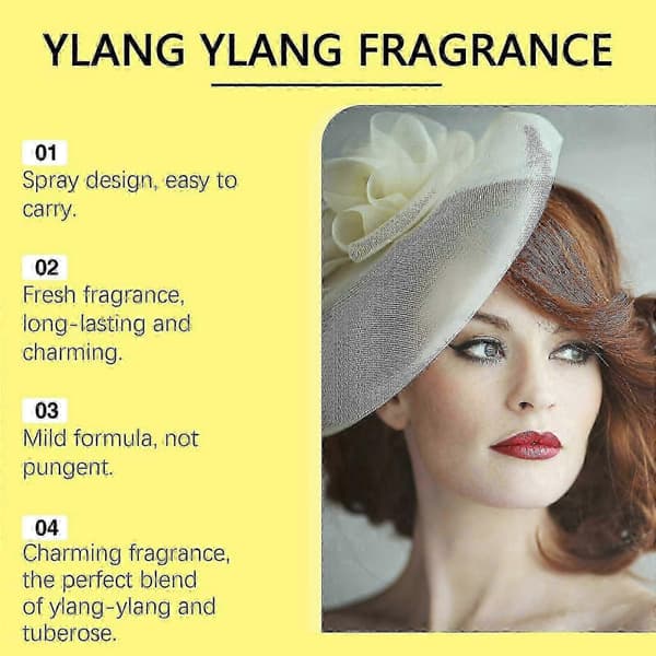 Eelhoe Yilan Evening Scent Body Perfume Spray, Blød Delikat Langvarig Duftspray