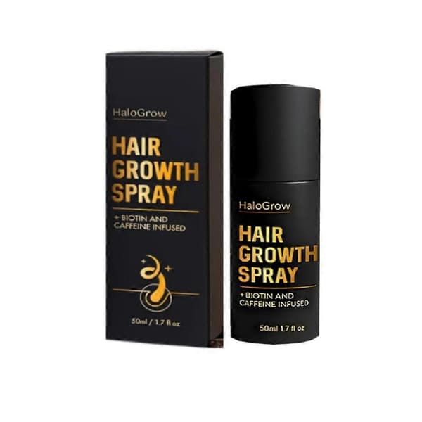 50 ml HaloGrow Hårväxtspray Minskar Håravfall Biotin Hårförtjockande Skonsam Återväxtmist för Kvinnor & Män (1 st)