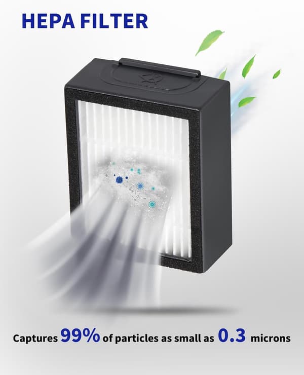 Passer til irobot feiemaskin tilbehør I7/J7/ E5/ E6 filter Hepa hovedbørste sidebørste