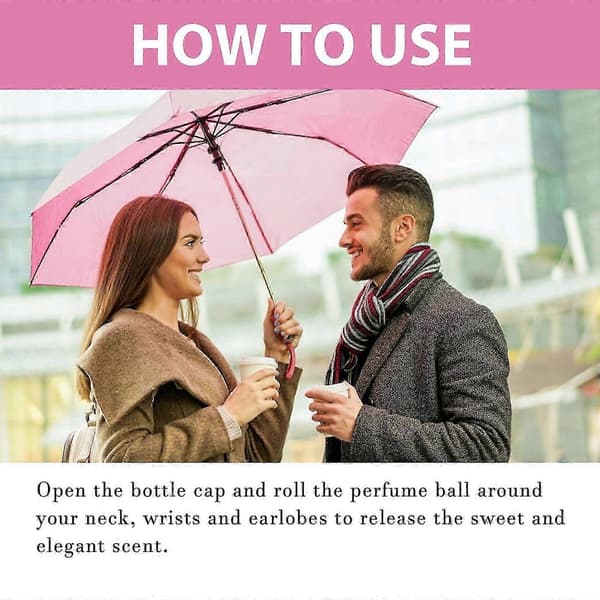 Rose Parfymeolje, Langvarig Blomsterduft for Par, Bærbar Roll-On, 10ml