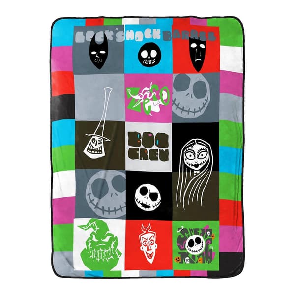 Nightmare Before Christmas Plysj Fleecepledd