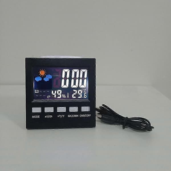 Smart LED digital temperaturvekkerklokke