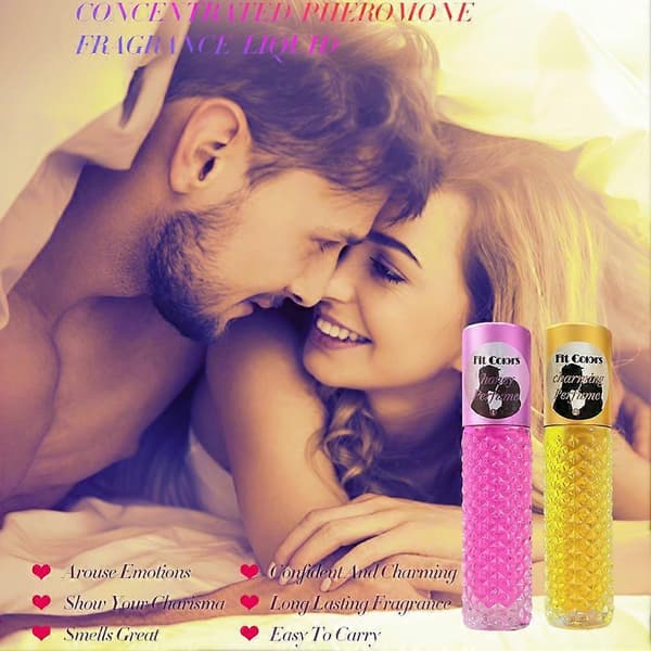 Rollerball Parfymset 10ml, Dubbla Dofter, Bärbar Doft för Honom och Henne