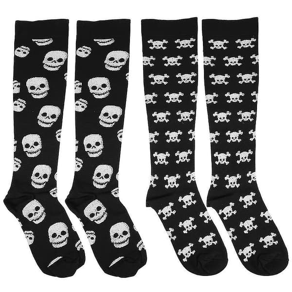 2 par strømper til Halloween til Halloween-dekorationer
