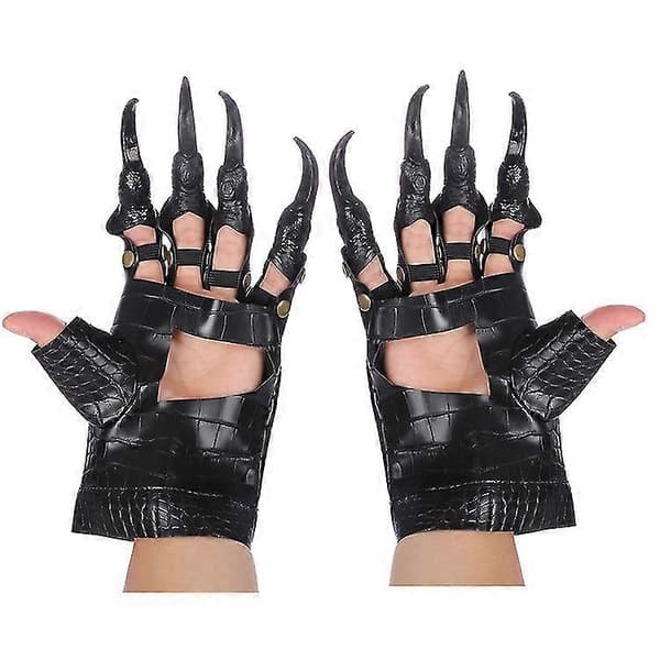 Halloween klohandskar Skrämmande Hemska Vargtasshandskar