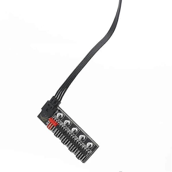 5-portars PC-fläkthub splitter hastighetskontrolladapter för 4-stifts PWM-kylfläkt