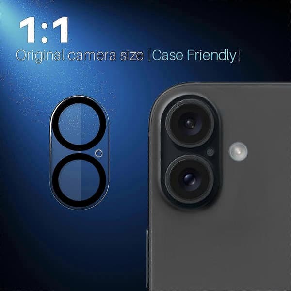 Kameralinsskydd lämpliga för iPhone 16-enheter