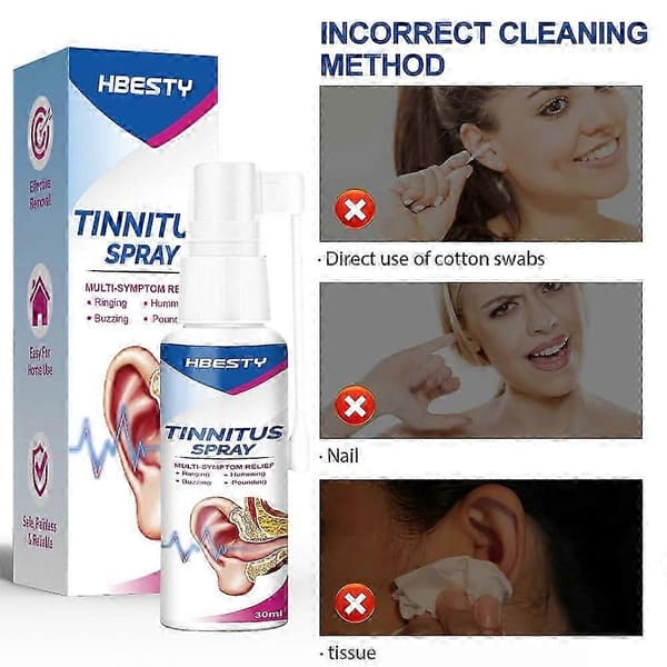 1-3PCS Tinnitus Spray Öronringningslindring Lindrande Örondroppar Hörsel 30ml