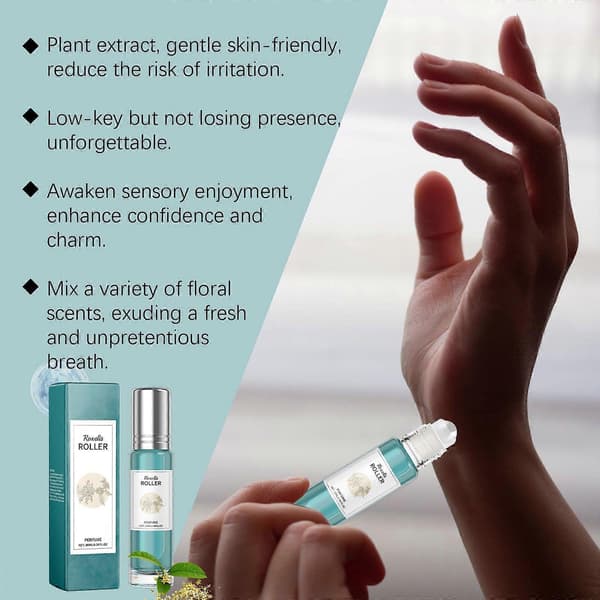 Mint Laurel Charm Roll-On Parfume, Frisk Langvarig Duft til Daglig Brug