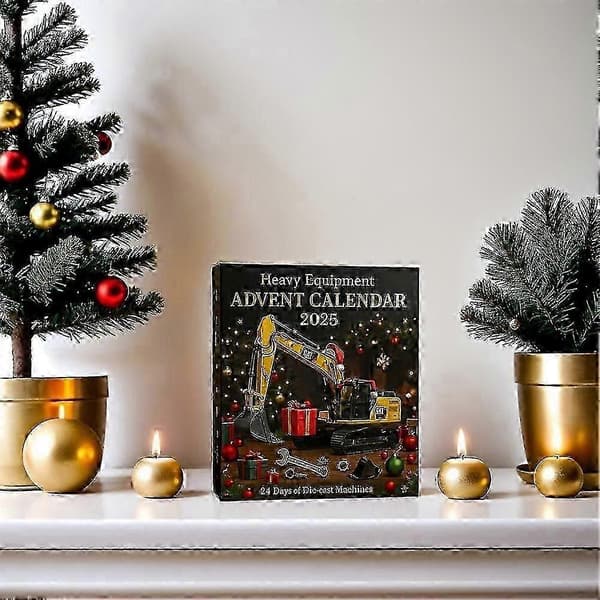 Hlraizz Akryl Jule-julekalender med 24 låger til festlig nedtælling og julepynt