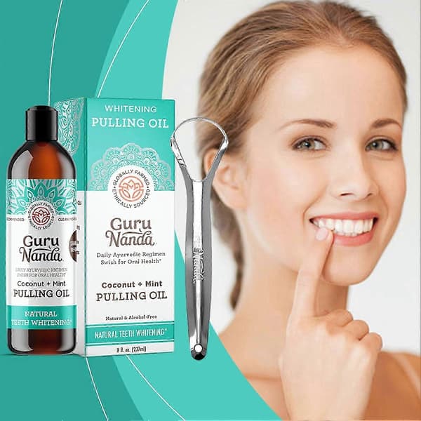 Coconuts Oil Pulling munnskyll avansert oljetrekking for frisk pust for daglig munnhygiene A