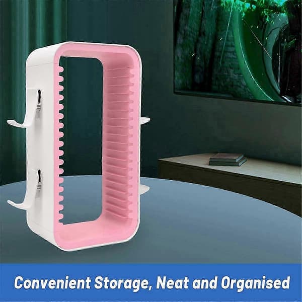 Spilopbevaringsstativ til Nintendo Switch Disc Holder Multifunktionelt Disc Stativ Hvid Pink