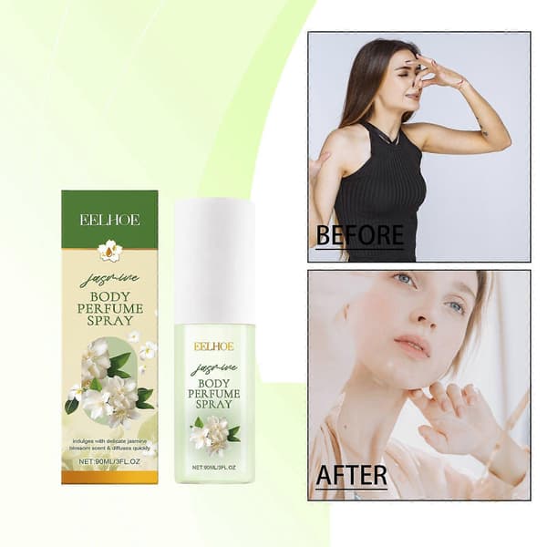 EELHOE Jasmin Kropsparfumespray, Forfriskende Let Jasmin Duft til Kroppen