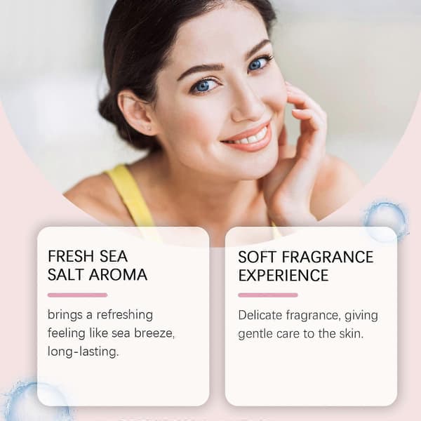 Roxelis Sea Salt Body Fragrance Spray, Permanent Fresh Elegant Refreshing Scent
