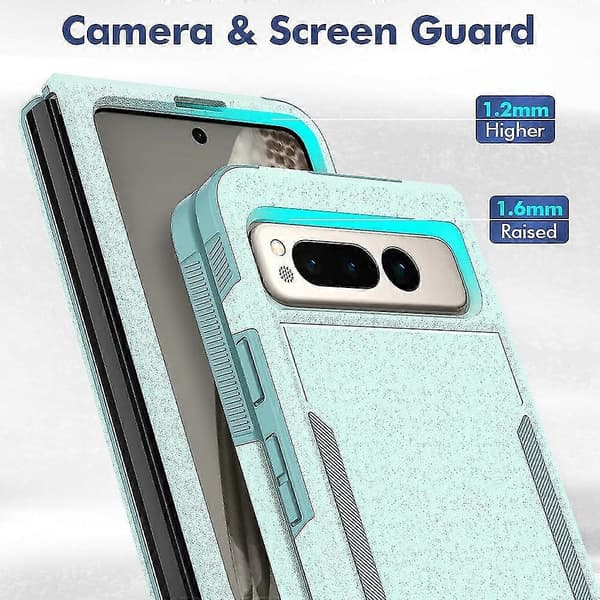 Google Pixel Fold PC + TPU suojakuori puhelimelle (vaaleanvihreä)