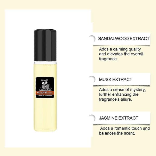 Roxelis Midnight Halloween Musk Cologne, Bærbar Elegant Duft til Dates & Fester
