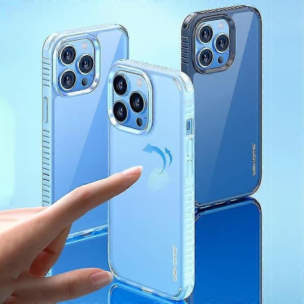 Til iPhone 13 Pro Wekome Armour Anti-drop Telefoncover (Klar Sort)