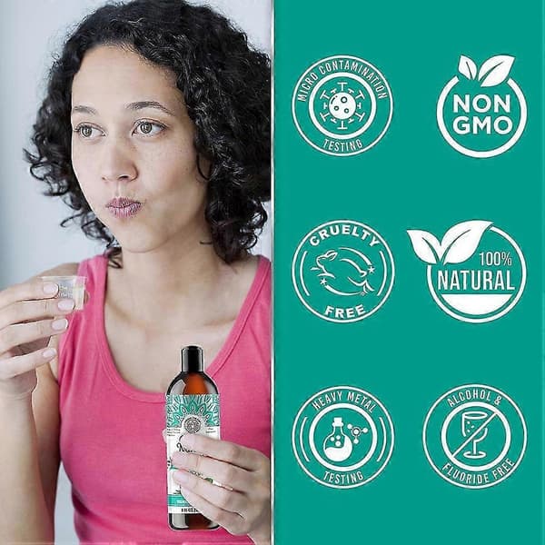 Oil Pulling Munskölj för Naturligt Långvarig Frisk Andedräkt Stöder Tandköttshälsa för Munvård A