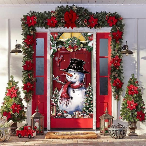 Julemands-flagbanner til jul, julepynt til hjemmet, Navidad Noel julepynt, julegave, nytår