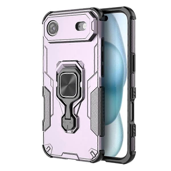 Kompatibel med iPhone 17 Air Case Roterbart Ringstativ PC + TPU Støtsikkert Telefondeksel
