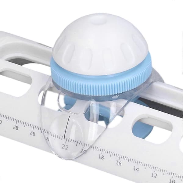 Sirkulær papirkutter Standard skala Uanstrengt DIY sirkelpapirkutter med plastskall for aviser