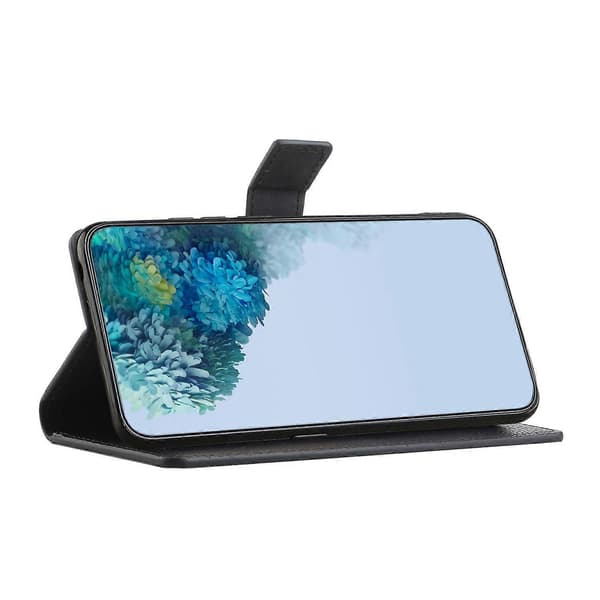 Til iPhone 17 Air Etui PU Læder Pung Telefoncover Litchi Tekstur, Sort