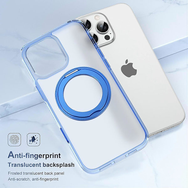 Skal för iPhone 16 Pro Max (Transparent Blå)