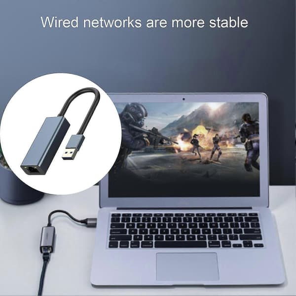 USB 3.0 Ethernet-adapter 1000 Mbps Gigabit bærbar højhastigheds-laptop-tilbehør USB-A til RJ45 netværkskonverter til Windows til Mac OS til Android