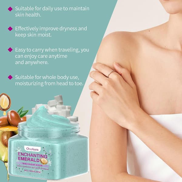 Sheasmør Body Scrub Kropsrensende Hudeksfolierende Scrub