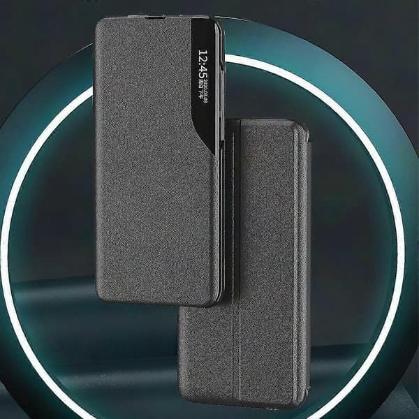 Samsung Galaxy S22 5G Smart View Window Stand Drop-proof Folio Flip-deksel (rød)