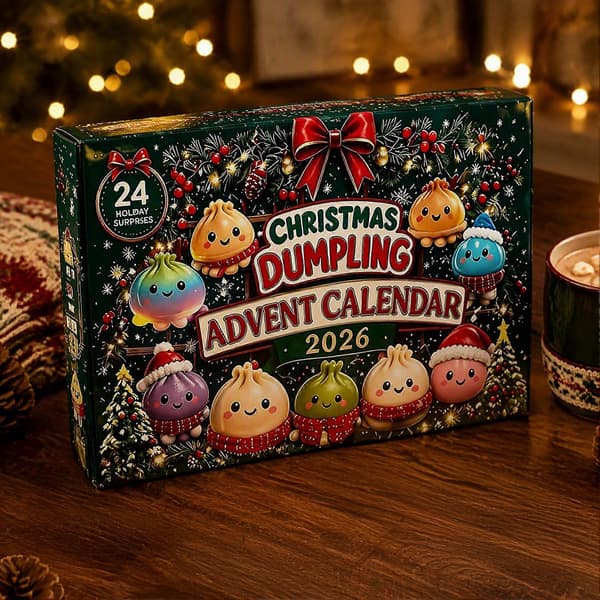 Jule-klem-adventskalender 2026 - 24-dagers dumpling-fidget-nedtelling