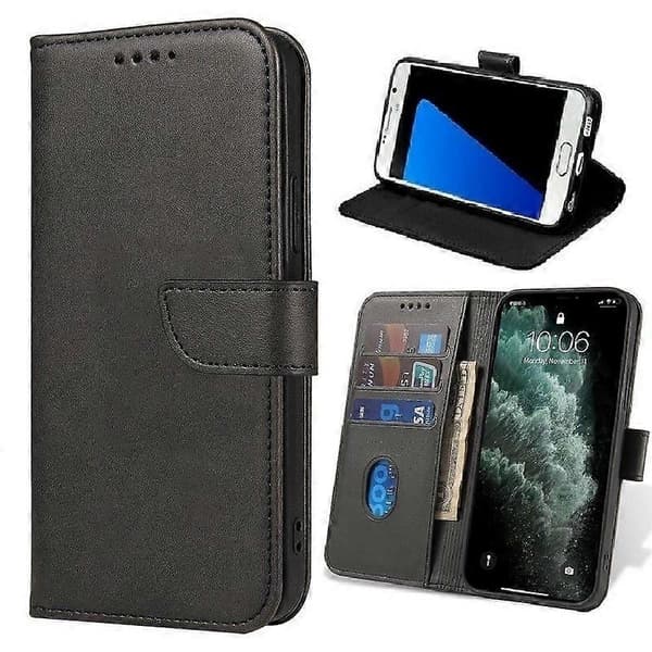 iPhone 16 Pro Max - Bogomslag Etui Mobilpung Sort