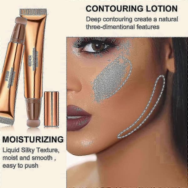 Eelhoe Multifunktionel Makeup Pen Ansigtskontur Skønhedsstift High Light Reparation Blush Multifunktionel Makeup Pen~A