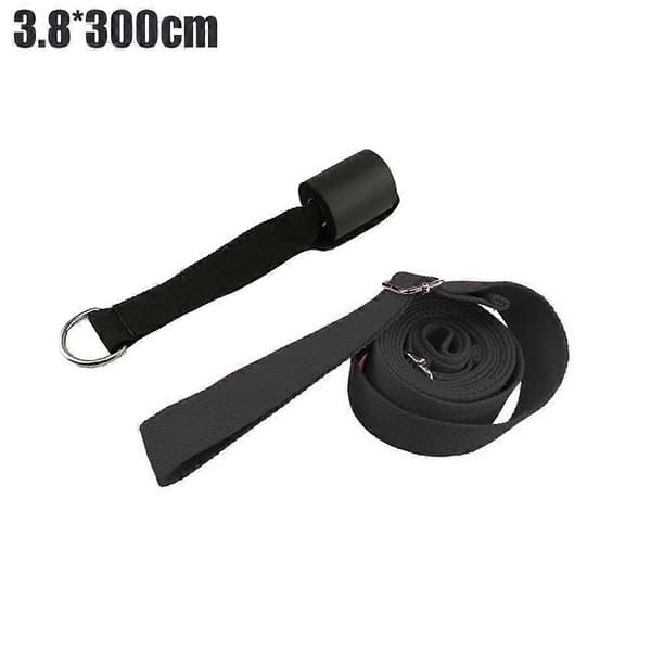 Adjustable Leg Stretcher Stretch Band Physical Therapy Exercise Straps for Stretching, Black