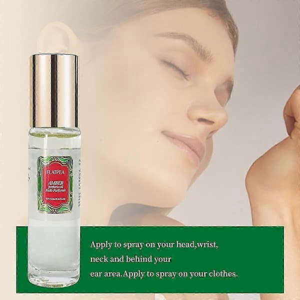 1/2/3 stk. Amber Roll-On Parfumeolie, Alkoholfri Unisex Duftolie, 10 ml / 0